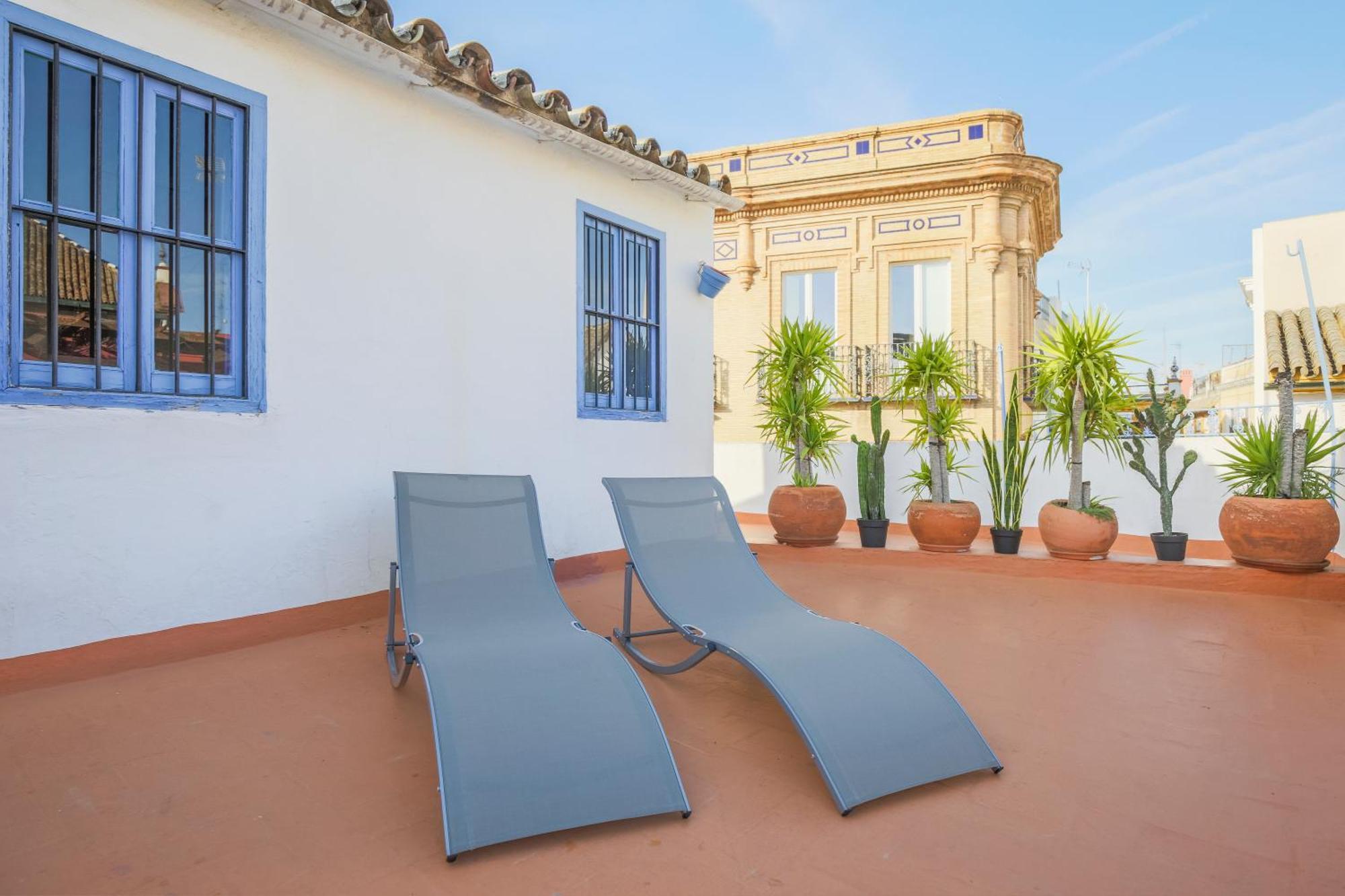 Descubrehome Penthouse Santa Cruz, Private Terrace Sevilla Exteriör bild