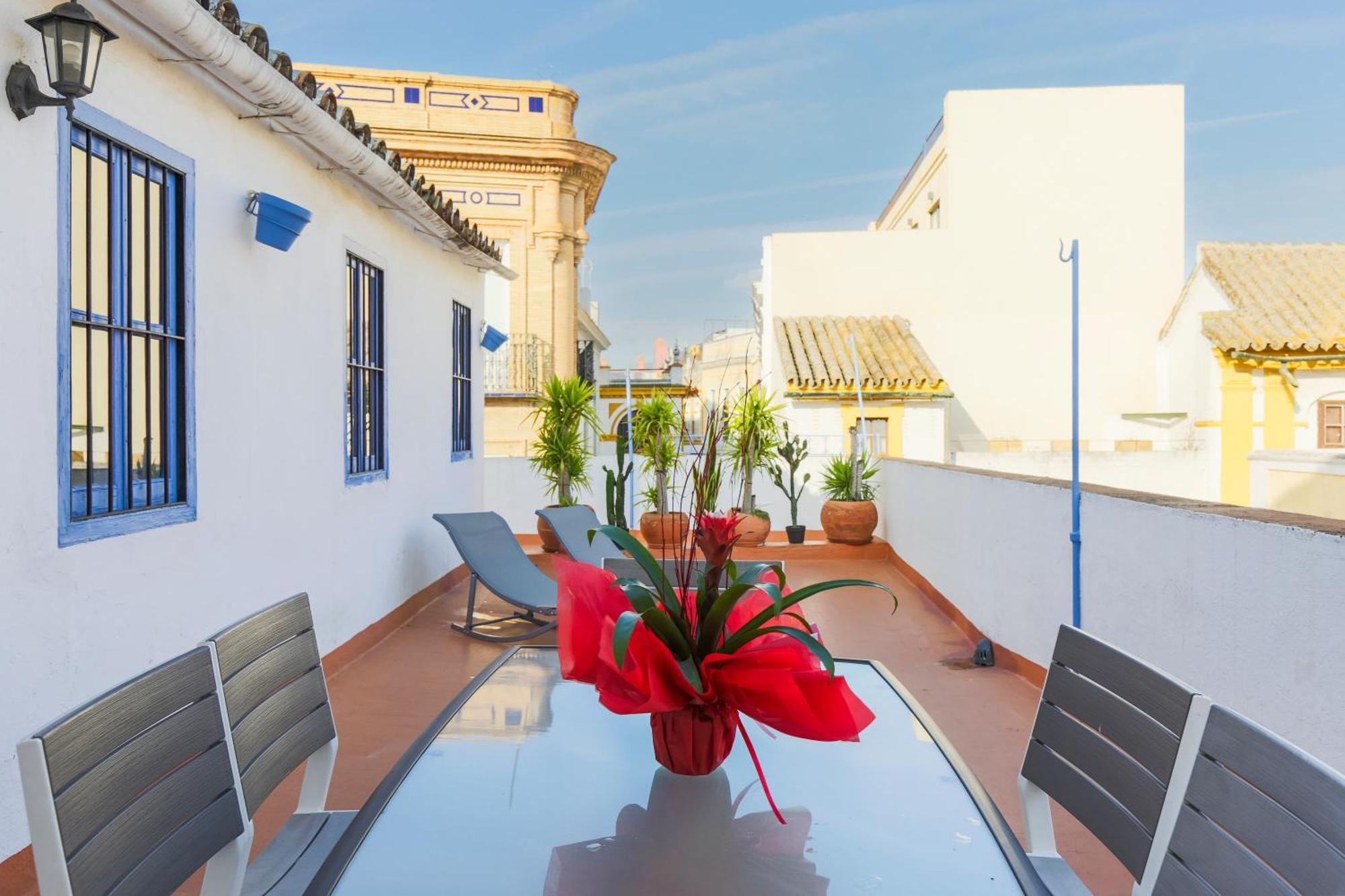 Descubrehome Penthouse Santa Cruz, Private Terrace Sevilla Exteriör bild